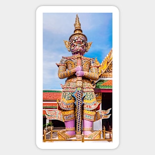 Guardian Of Wat Pra Kaew Grand Palace ,Bangkok Sticker